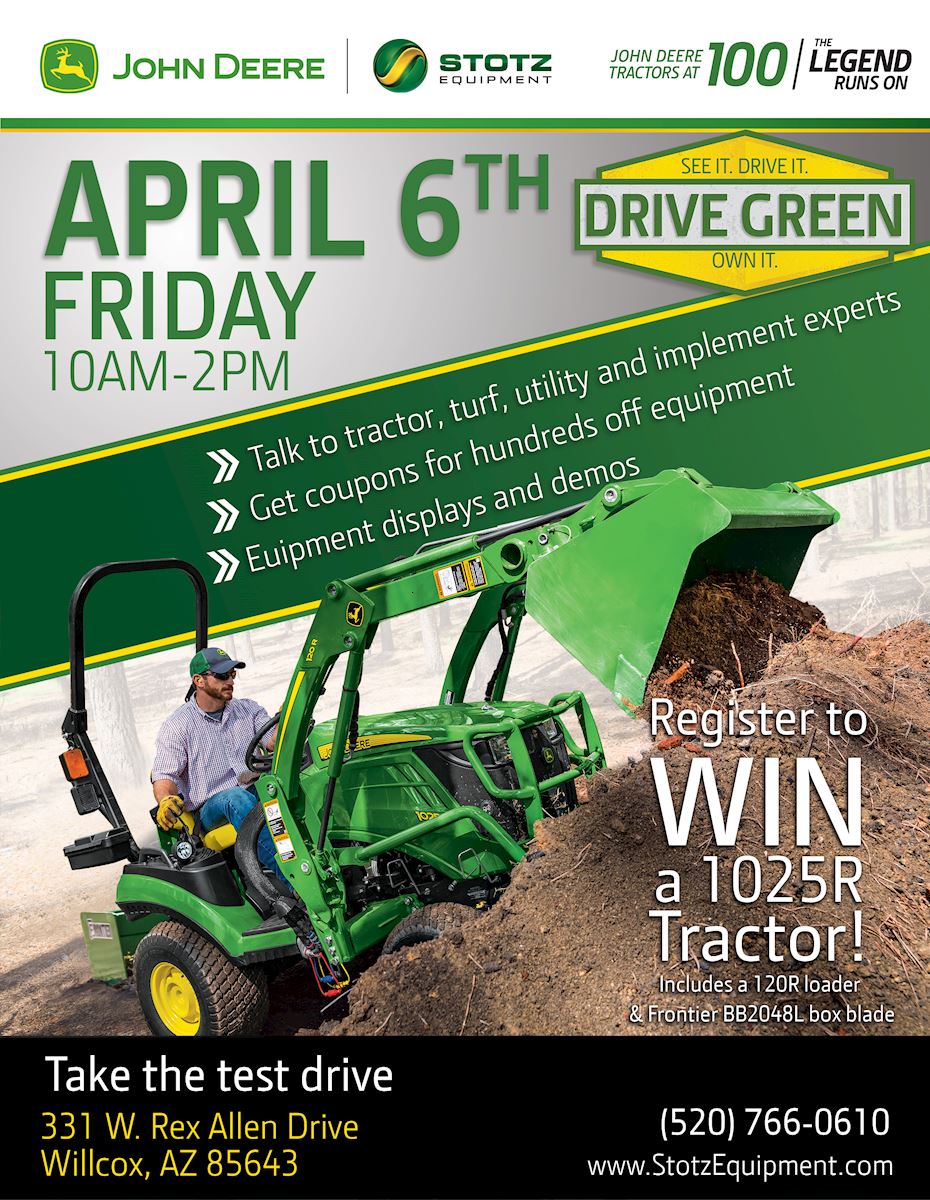 Willcox, AZ Drive Green Demo Event Stotz Equipment